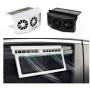 Tonquu Solar Powered Car Ventilator, Solar Powered Car Exhaust Fan, Car Radiator,Eliminate The Peculiar Smell Inside The Car and Can Be Used for General Types of Cars(Black)