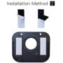 TV Mount Compatible with Apple TV 4th and 4K 5th Generation, Auswaur Wall Mount Bracket Holder Compatible with Apple TV 4th and 4K 5th Gen with Black Silicone Siri Remote Protective Case Cover