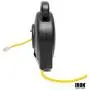 40 Ft Retractable Extension Cord Reel - 2 in 1 Mountable & Portable Power Cord Reel with 3 Electrical Outlets - 12/3 SJTW Heavy Duty Yellow Cable - Perfect for Hanging from Your Garage Ceiling