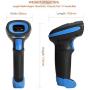 LENVII 2.4G Wireless Bar Code Scanner CW200 2D Barcode Scanner CCD Imager Handheld QR Code and Bar Code Reader,it scans 1D barcode/2D Code on PC and Phone Screen