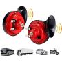 【2 Pack】 300DB Super Loud Train Horn for Truck Train Boat Car Air Electric Snail Single Horn, 12v Waterproof Double Horn Raging Sound Raging Sound for Car Motorcycle