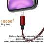 iPhone Charger WSCSR MFi Certified iPhone Charger Cable 5 Pack[3/3/6/6/10FT]Extra Long Nylon Braided USB Charging&Syncing Cord Compatible iPhone Xs/Max/XR/X/8/8Plus/7/7Plus/6S/6S Plus