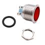 mxuteuk 110V-220V 22mm LED Metal Indicator Light Waterproof Signal Lamp with Wire for Car Truck Boat M22-110P-R