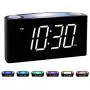 Rocam Alarm Clock for Bedrooms - Large 6.5'' LED Display with Dimmer, Snooze, 7 Color Night Light, Easy to Set, USB Chargers, Battery Backup, 12/24 Hours for Heavy Sleepers, Kids, Boys, Girls, Elderly Rocam Alarm Clock for Bedrooms - Large 6.5'' LED Display with Dimmer, Snooze, 7 Color Night Light, Easy to Set, USB Chargers, Battery Backup, 12/24 Hours for Heavy Sleepers, Kids, Boys, Girls, Elderly