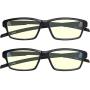 Anti Glare Computer Reading Glasses Blue Light Blocking Reduce Eyestrain for Computer and Screens Sport for Men and Women