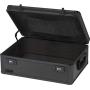 Vaultz Locking Storage Chest/Dorm Storage with Combination Locks, 6.5 x 19 x 13.5 Inches, Black on Black (VZ00458)