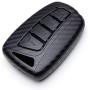 TANGSEN Smart Key Fob Case for HYUNDAI AZERA EQUUS GENESIS SANTA FE SPORT 4 Button Keyless Entry Remote Personalized Protective Cover 3D Twill Weave Carbon Fiber Plastic Emboss