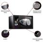 Master Lock X055ML Security Medium Digital Combination for Laptop, Jewelry, Electronics Safe and More, Small_16_L, Black