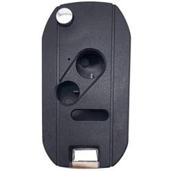 Horande Folding Flip Replacement Key Fob Cover Fits for Honda 2003-2012 Accord 2005-2010 Civic CR-V Pilot Ridgeline Keyless Entry Remote Key Fob Case Shell 3 Buttons