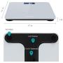 Body Weight Scale for People, HIPPIH Battery-Powered Digital Bathroom Scale with Round Corner, 11x11 in Precise Grey Body Scale with Step-On Technology, Large Blacklit Display, 400 Pounds Max