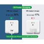 USB C Fast Charger, Hadisala 20W Dual-Port PD USB C/QC 3.0 Wall Charger, Foldable Plug Portable Travel Power Adapter Compatible with iPhone 12/Mini/Pro Max, iPad Pro, AirPods Pro, Galaxy and More