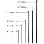 Each 100 Pack KOOWIN 4+6+8+12 Inch Self-Locking Eco-Friendly Black Nylon Plastic Cable Zip Ties Assorted Sizes Heavy Duty Wire Tie Wraps for Home, Office, Garden, Garage, Workshop (400pcs)