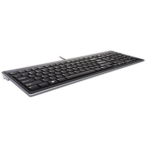 Kensington Slim Type Wired Keyboard (K72357USA),Black