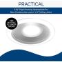 Broan-Nutone 744LED Recessed Fan and LED Light Combo for Bathroom and Home, 75-Watts, 1.5 Sones, 70 CFM,White