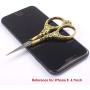 BIHRTC Vintage European Style Scissors Stainless Steel for Cross Stitch Cutting Embroidery Sewing Handcraft Craft Art Work DIY Tool(Bronze)