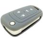 New Gray 4 Buttons Key Cover for Flip Folding Key Case Cover Silicone cover for 2010 2011 2012 2013 2014 Camaro
