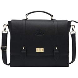 Laptop-Briefacse-for-Women-Men 15.6 Inch Business Computer-Bags Messenger-Bag Work-Tote-Bag Unisex Satchel Bag for Work Office Business Travel,black