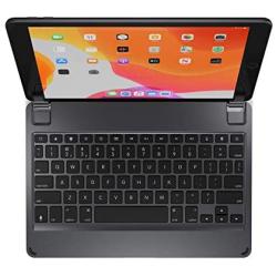 Brydge 10.2 Wireless Keyboard Compatible with iPad (8th Gen, 2020& 7th Gen, 2019), Backlit Keys, Long Battery Life (Space Gray)
