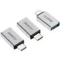 USB C to USB 3.0 Adapter, Benfei 3 Pack USB C to A Male to Female Adapter Compatible with MacBook 2018 2017 2016, Samsung Galaxy Note 8, Galaxy S8 S8+ S9, Google Pixel, Nexus, and More - Silver