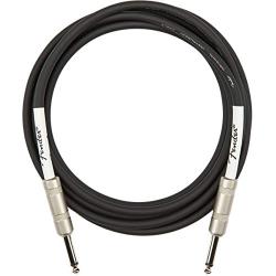 Fender Original Series Instrument Cables (Straight-Straight Angle) for Electric Guitar, Bass Guitar, Electric Mandolin, Pro Audio, 10-Foot, Black - 2 Pack