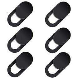 Camera Cover 6 PCS， Webcam Cover Slide，Ultra-Thin Webcam Cover Slide for Laptop, MacBook, PC, Cell Phone and More Accessories，Protect Your Privacy and Security