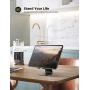 Tablet Stand Multi-Angle, Lamicall Tablet Holder: Desktop Adjustable Dock Cradle Compatible with Tablets Such As iPad Air Mini Pro, Phone XS Max XR X 6 7 8 Plus More Tablets (4-13 Inch) - Black