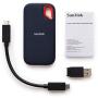 SanDisk 500GB Extreme Portable External SSD - Up to 550MB/s - USB-C, USB 3.1 - SDSSDE60-500G-G25 Standard Enclosure–Transfer Speed Up to 550MB/s