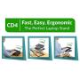 CD4 Laptop Standing Desk Converter Ergonomic Adjustable Height tilt Laptop Desk Stand sit Stand up Desktop Riser Topper for laptops Small Compact Portable Folding Lightweight with Mouse pad Small