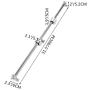 BestEquip Linear Rail Slide 2PCs 20mm x 800mm Linear Bearing Slide Set with 4Pcs Block Bearings SC20UU+4Pcs Shaft Support Linear Shaft CNC Parts Kits for Electronic Equipment Guide Bar