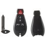 ROADFAR Pack of 1 Uncut Car Key Fob Keyless Entry Remote 5 Buttons fit for Jeep Grand Cherokee for Dodge Challenger Charger Durango 2008-2015 56046639AC