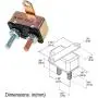 GLOSO E512 Stud Type Circuit Breakers, Crosswise Bracket, Auto Reset (T1) - 5 Pack (20A)