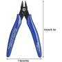 Goshyda Wire Cutter, Diagonal Pliers Side Nippers Cable Cutting Snips Shears Tool with Anti-Slip Rubber Handle for 3D Printer, Electronic Foot Trimming Plastic Products, etc