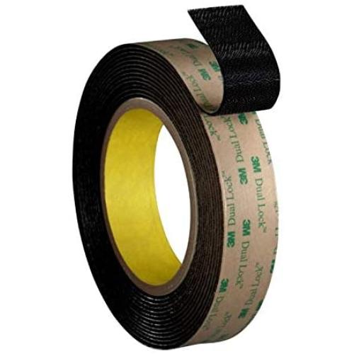 3M Dual Lock Reclosable Fastener TB4575, Black, 1 in x 10 ft