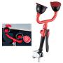 CGOLDENWALL Drench Hose Unit Spray Eye Wash Unit Handheld Emergency Eyewash Station Lab Safety Shower Laboratory Eye Flush Shower for Lab and Industrial Use (Wall-Mounted Dual Heads with Long Switch)