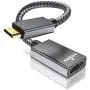 Mini HDMI Male to HDMI Female Cable Adapter,4K/60Hz 0.67 FT High Speed Standard HDMI 2.0 Connector for DSLR Camera,Camcorder,Graphics Video Card,Laptop,Pico Projector,Raspberry Pi Zero W