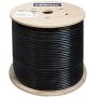 celertec CAT6 Outdoor Cable, 1000ft, 23AWG Solid Bare Copper, Unshielded Twisted Pair (UTP), UV Resistant, Weatherproof, Waterproof, CMX, ETL Listed, 550MHz, Bulk Ethernet Cable, Wooden Spool