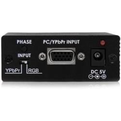 StarTech.com Component (YPbPr) / VGA to HDMI Converter with Audio - PC to HDMI - Resolutions up to 1080p (HDTV) and 1920 x 1200 (PC) (VGA2HD2) Black