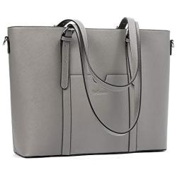 BROMEN Women Briefcase 15.6 inch Laptop Tote Bag Vintage Leather Handbags Shoulder Work Purses