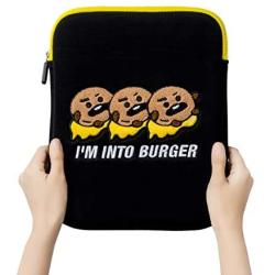BT21 Bite Collection SHOOKY Character Tablet Sleeve Bag Case Cover, Compatible with 10 Inch iPad Air, iPad Pro, Galaxy Tab, Black