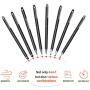 Penyeah Stylus Pen, 4 in 1 Disc Stylus Pens for Touch Screens, High Precision and Sensitivity Universal Capacitive Stylus, Stylist for Tablets,iPhone,iPad,Laptops with 4 Replacement Tips - Black