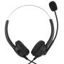 Corded Headset for Call Center, Corded Telephone Headset Desk Phone Headphones with Noise canceling Microphone for Telephone Counseling Service, Office Landline Phones, Desktop Box(3.5 mm (Optional)