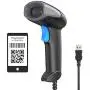 Gemeita 2D Barcode Scanner Capture Barcodes from Screen, Handheld USB Bar Code Reader for Supermarket, Warehouse, Store