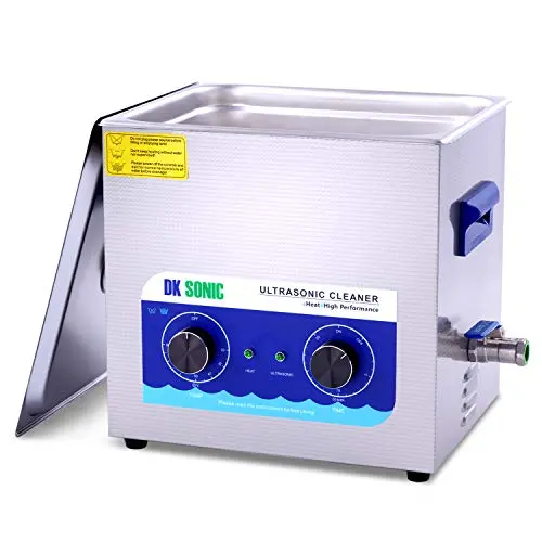 Commercial Ultrasonic Cleaner - DK SONIC 10L 240W Sonic Cleaner with Heater and Basket for Metal Parts, Carburetor,Fuel Injector,Record,Circuit Board,Brass,Engine Parts,Tableware,Home Repair Tool,etc Commercial Ultrasonic Cleaner - DK SONIC 10L 240W Sonic Cleaner with Heater and Basket for Metal Parts, Carburetor,Fuel Injector,Record,Circuit Board,Brass,Engine Parts,Tableware,Home Repair Tool,etc