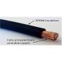 2 AWG 2 Gauge Single Black 1 Foot w/3/8 Lugs Pure Copper PowerFlex Battery Inverter Cables for Solar, RV, Auto, Marine Car, Boat