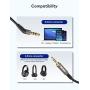 Mr Rex 3.5mm to 2.5mm Aux Cable Cord for Bose 700 QuietComfort QC35II QC35 QC25 Noise Cancelling Headphones, JBL E45BT E55BT E65BTNC Bluetooth Earphone, Audio Replacement Wire (1-Pack, 5FT)