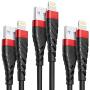 iPhone Charger 10ft, 3 Pack [MFI Certified] Lightning Cable 10 Foot, Extra Long 10 Feet iPhone Charging Cord, 2.4A iPhone Power Wire Compatible with iPhone12/11/XS/Max/XR/X/8/8P/7P/6/iPad