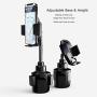 Galaxy Wireless Cup Holder Phone Mount, Height Adjustable Metal Stand Car Phone Cradle Fit for All Smartphones for iPhone 11 Pro/11 Pro Max/XR/XS/XS Max/X/8/7, Galaxy S10/S10 Plus Note 9/Note 10 Plus