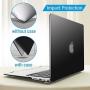 IBENZER MacBook Air 11 Inch Case Model A1370 A1465, Soft Touch Plastic Hard Shell Case Bundle with Keyboard Cover & Screen Protector for Apple Laptop Mac Air 11, Black, A11BK+2