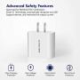 Wall Charger, Amoner Upgraded 2Pack 15W 3-Port USB Plug Cube Portable Wall Charger Plug for iPhone 12mini/12/11/Pro/ProMax/Xs/XR/X/8/7, iPad Pro/Air 2, Galaxy10/9, Note10/9, and More