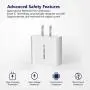 Wall Charger, Amoner Upgraded 2Pack 15W 3-Port USB Plug Cube Portable Wall Charger Plug for iPhone 12mini/12/11/Pro/ProMax/Xs/XR/X/8/7, iPad Pro/Air 2, Galaxy10/9, Note10/9, and More